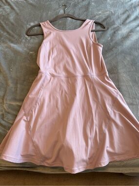 HALARA Light Pink Sleeveless A-Line Dress